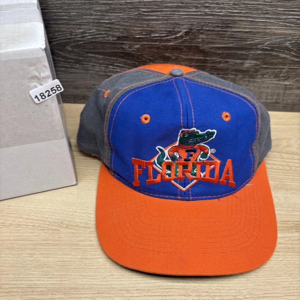 Vintage Florida Gators Hat Cap Snap Back Mens One Size Blue Orange NCAA Football